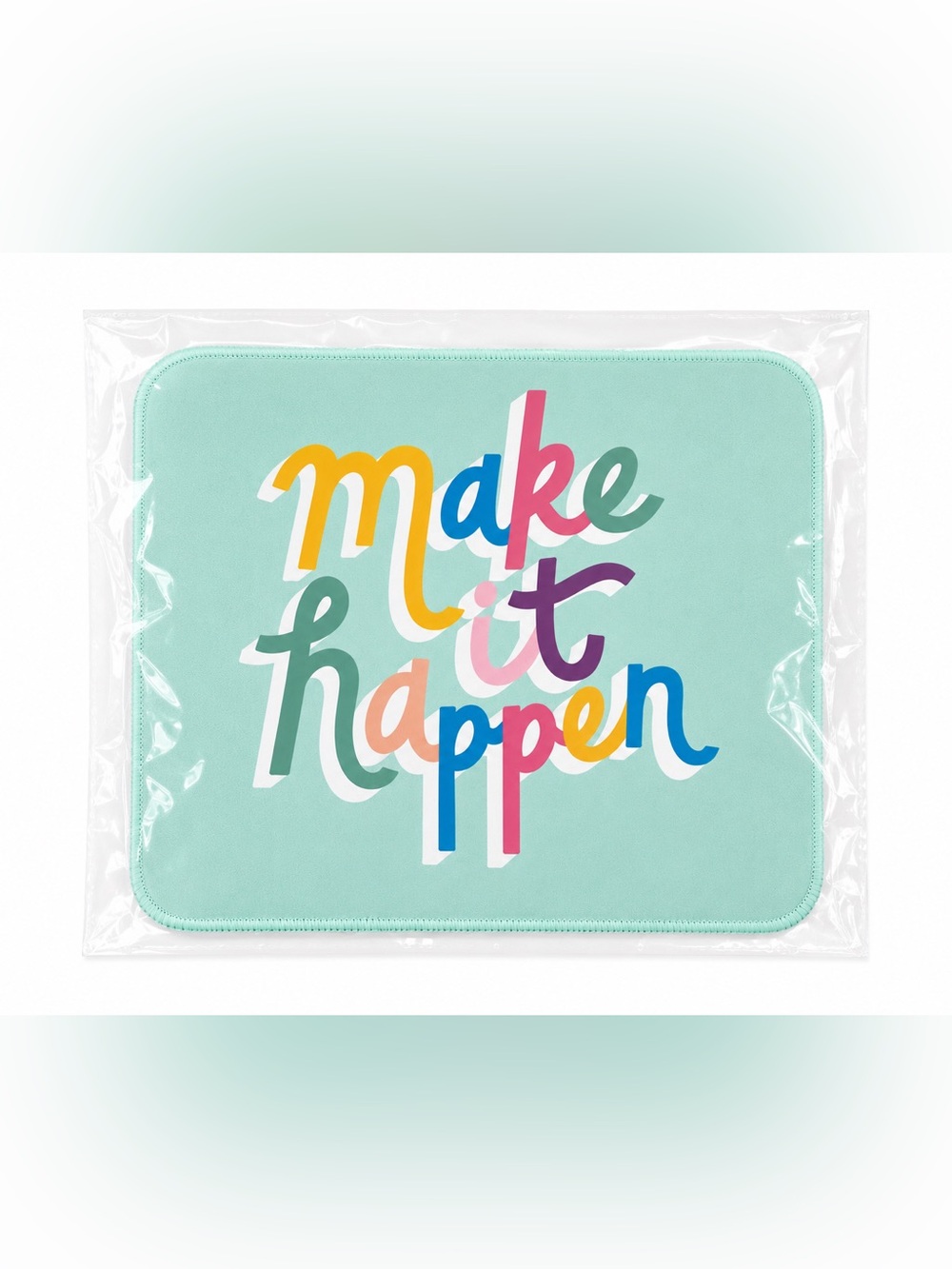 Motivational “Make it Happen" Colorful Mouse Pad - Picture 3 of 3